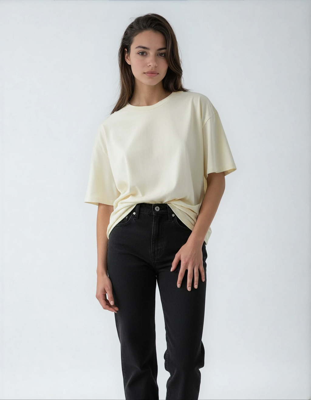 Heavy Weight T-Shirt Luxury - Cream