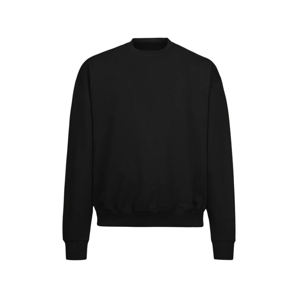 Oversized Crewneck Sweater - Schwarz