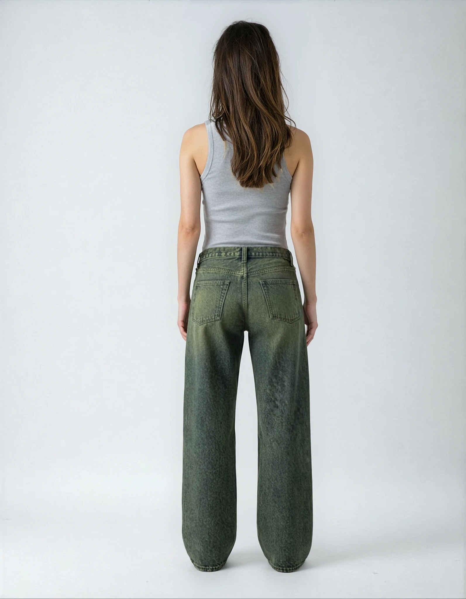 Blue Faded Burn Storm Loose Jeans