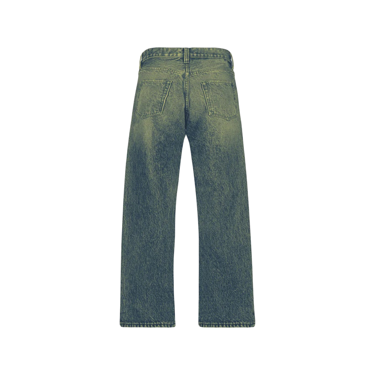 Blue Faded Burn Storm Loose Jeans