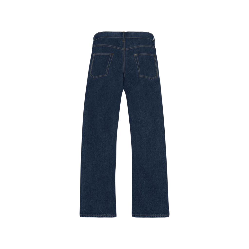 Blue Raw Indigo Loose Jeans