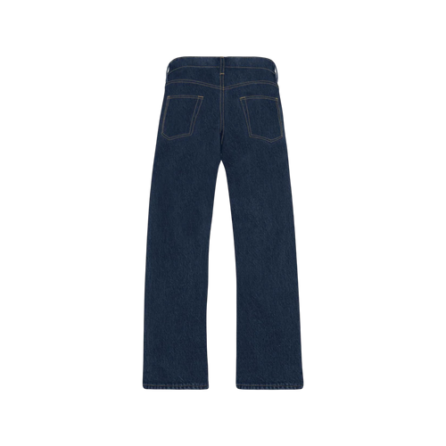 Blue Raw Indigo Loose Jeans