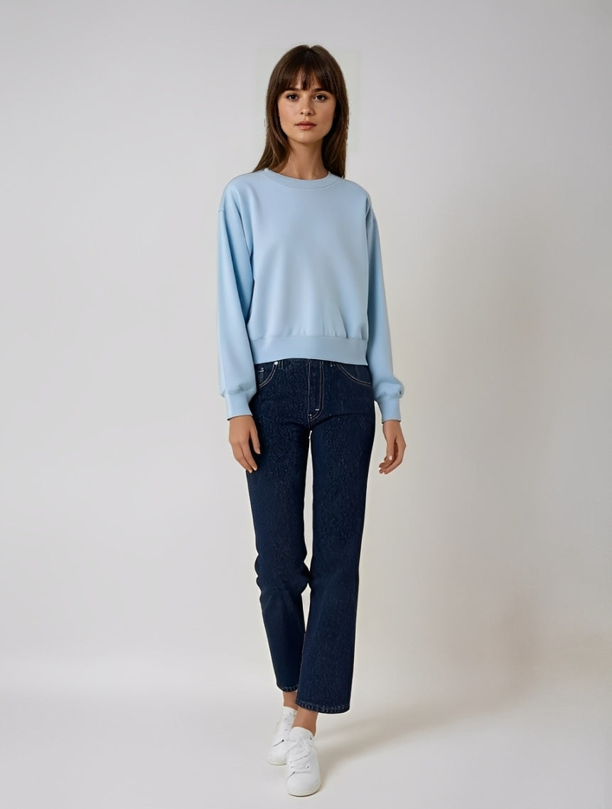 Blue Raw Indigo Loose Jeans