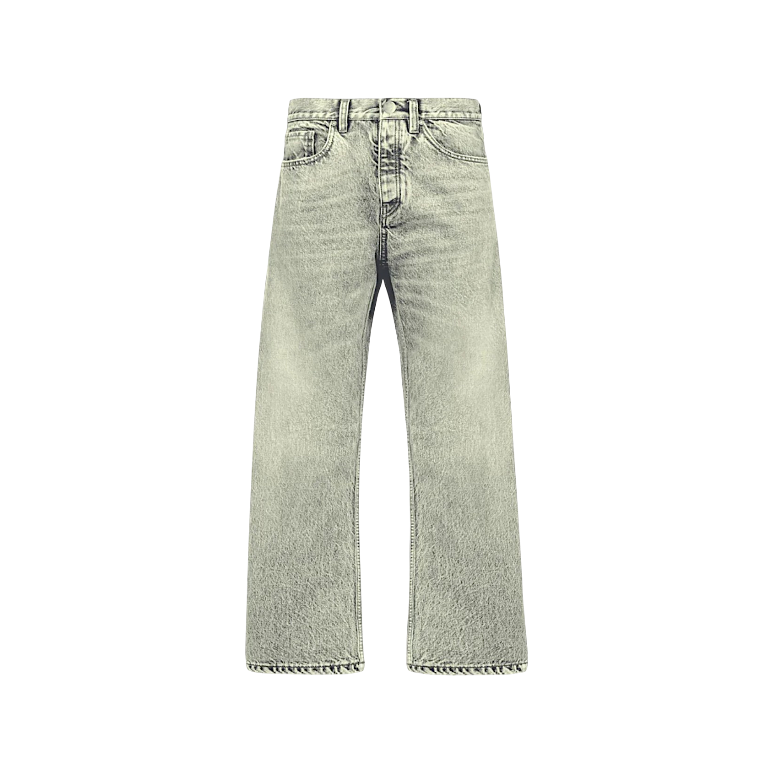 Faded Mid Grey Loose Jeans