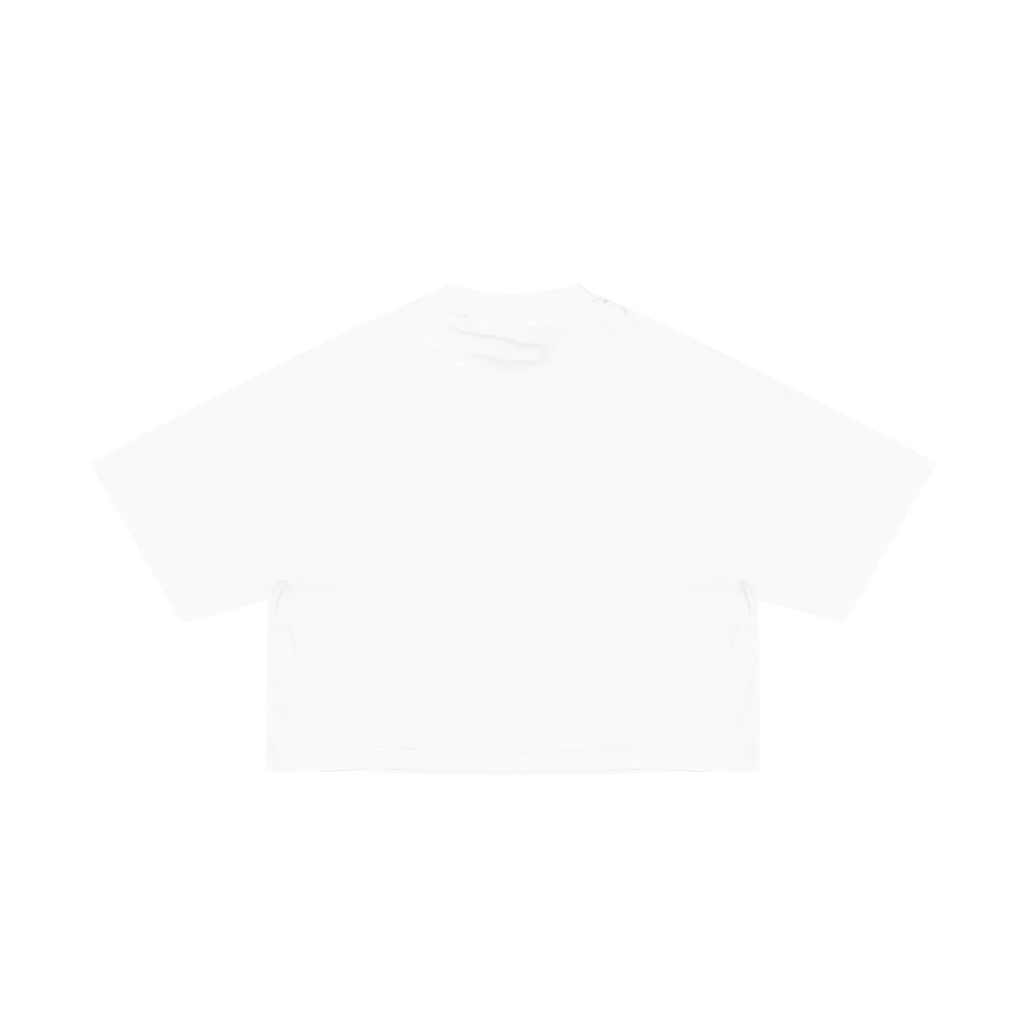 Heavy Weight Cropped T-Shirt - Weiss Back