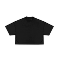 Heavy Weight Cropped T-Shirt Luxury - Schwarz Front