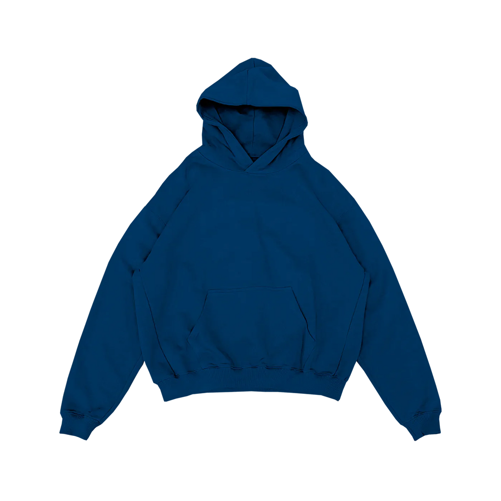 Heavy Weight Hoodie Luxury - Navy Blue Front
