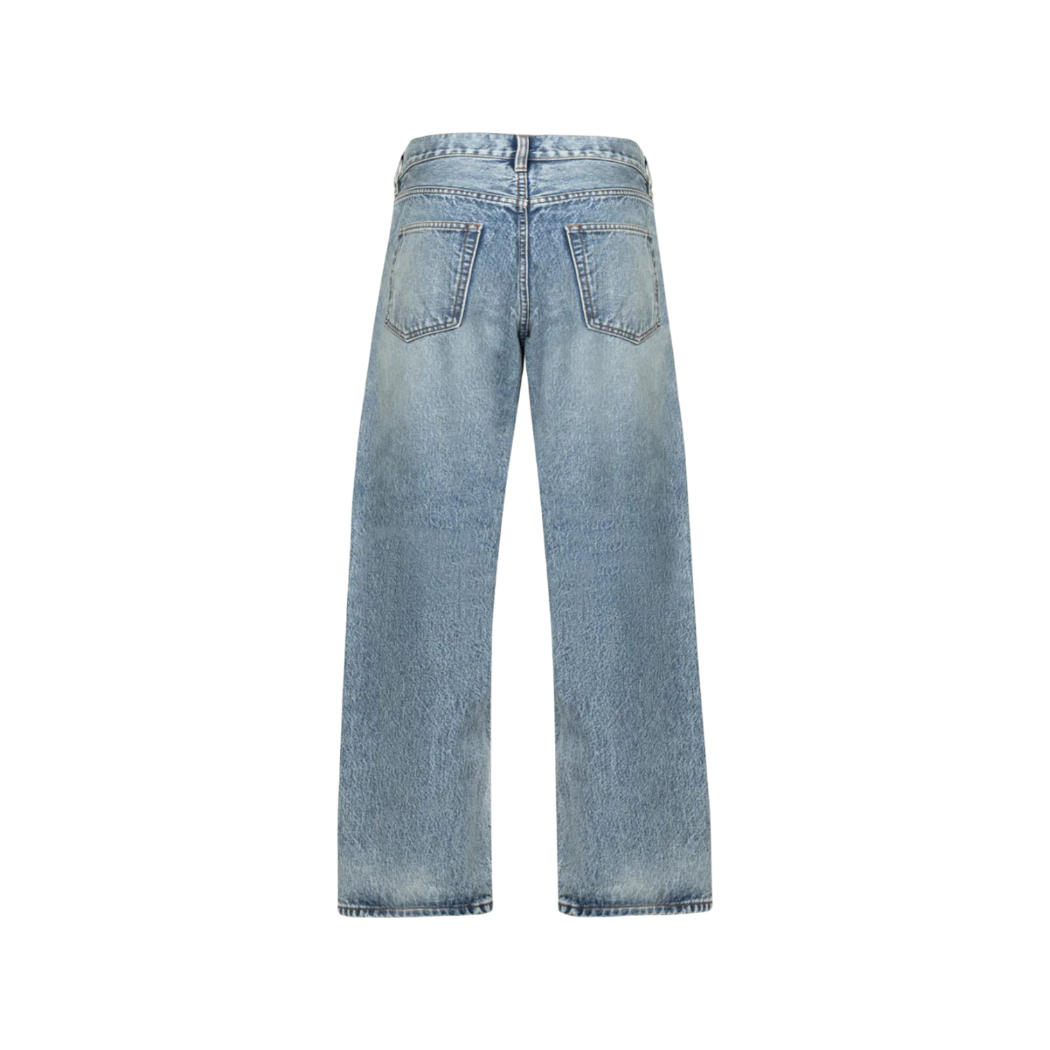 Faded Mid Blue Loose Jeans