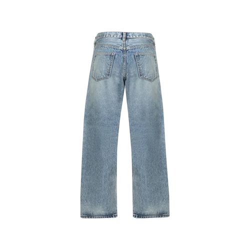 Faded Mid Blue Loose Jeans