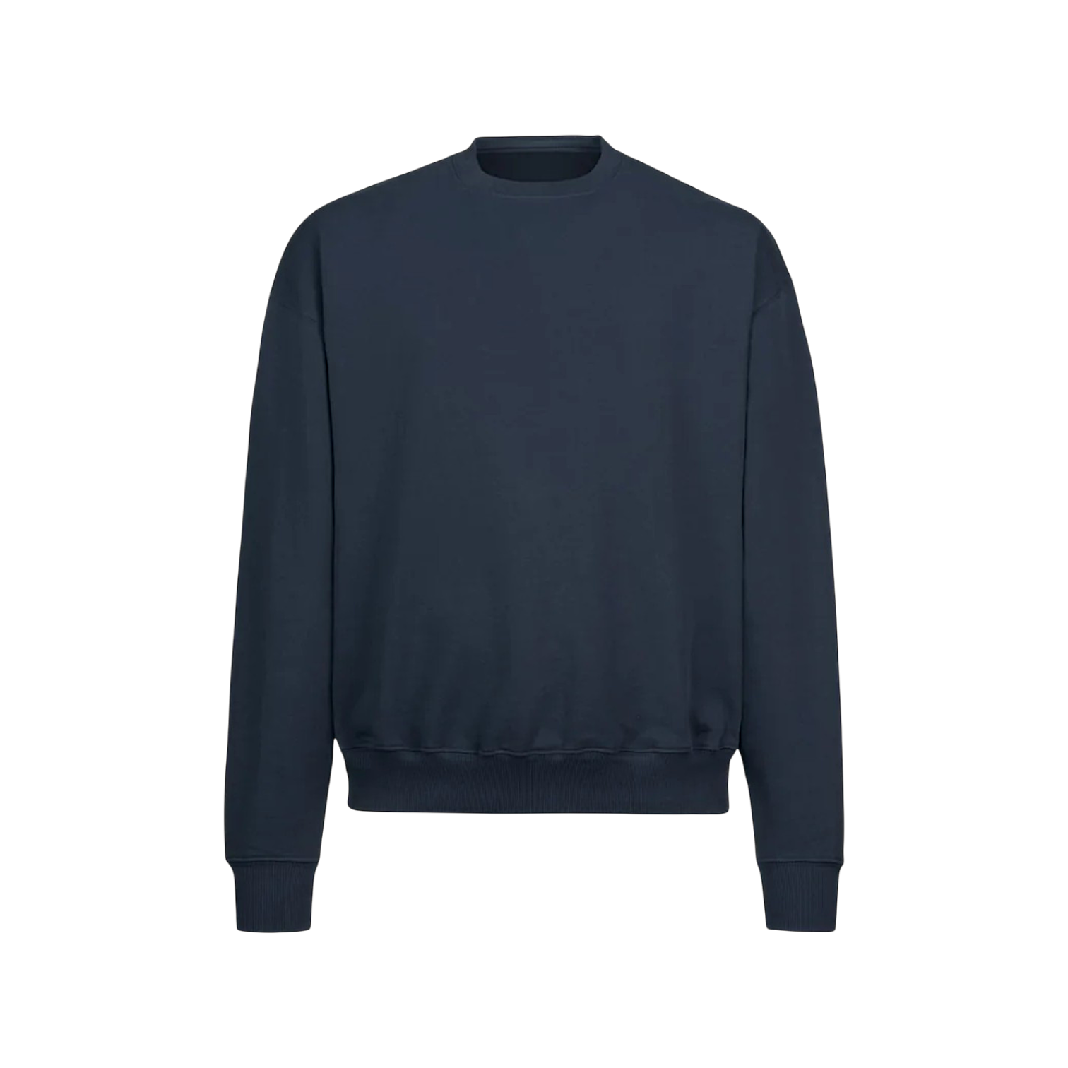 Oversized Crewneck Sweater - Navy Blau