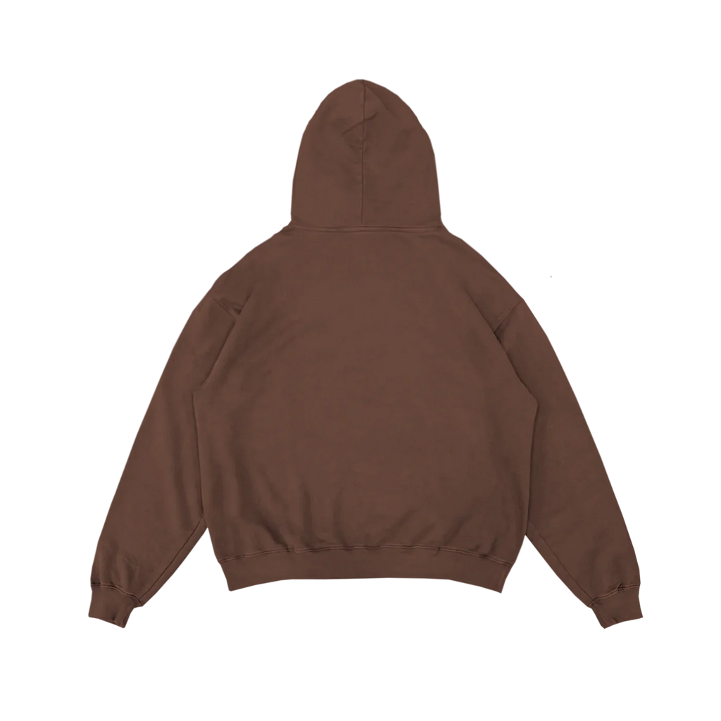 Ultra Heavy Weight Hoodie Luxury - Braun 1000 GSM Back