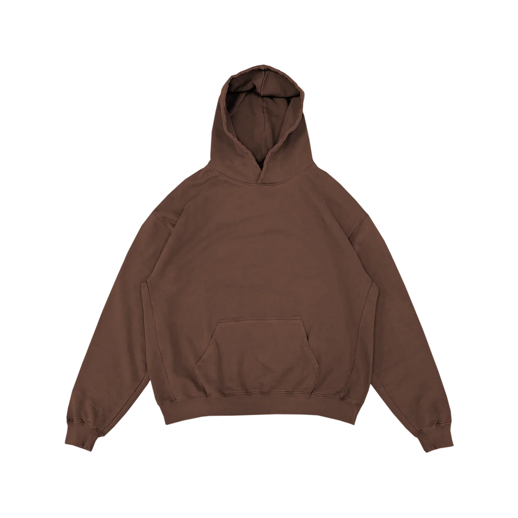 Ultra Heavy Weight Hoodie Luxury - Braun 1000 GSM Front