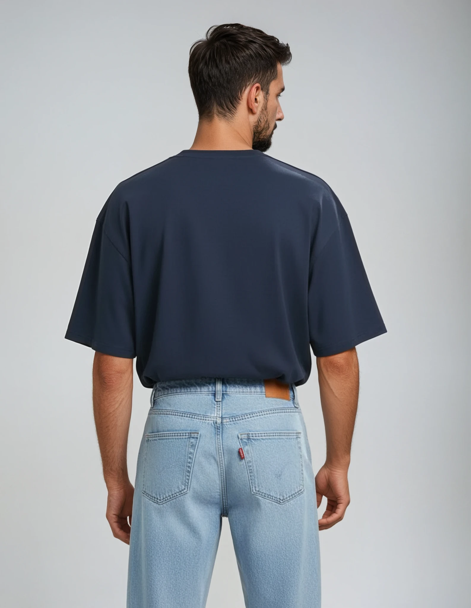 Heavy Weight T-Shirt Luxury - Navy Blau