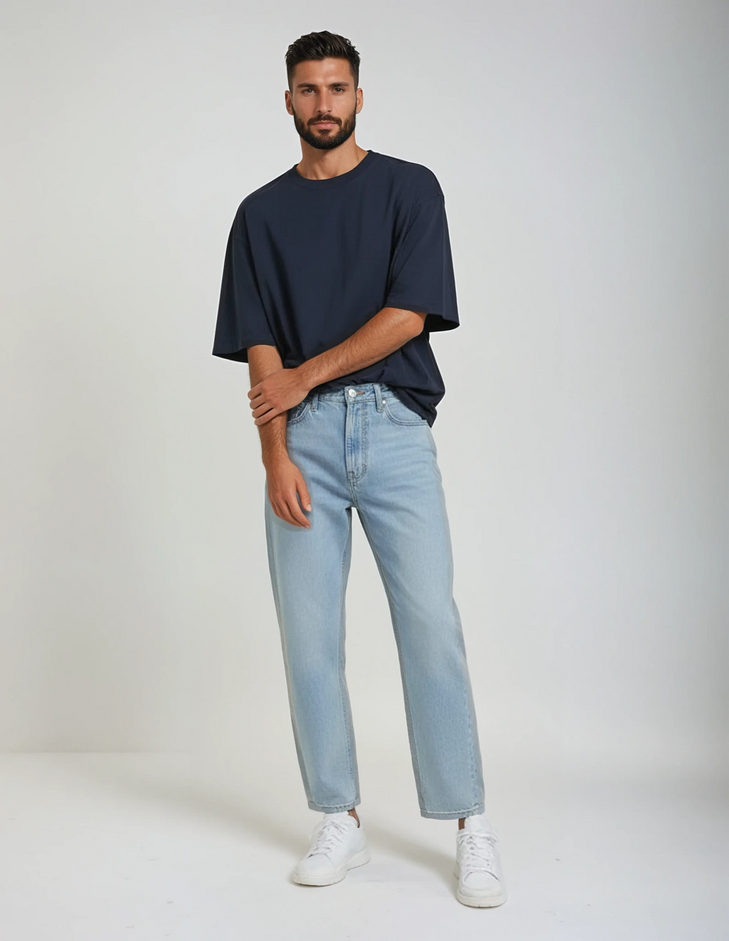 Heavy Weight T-Shirt Luxury - Navy Blau