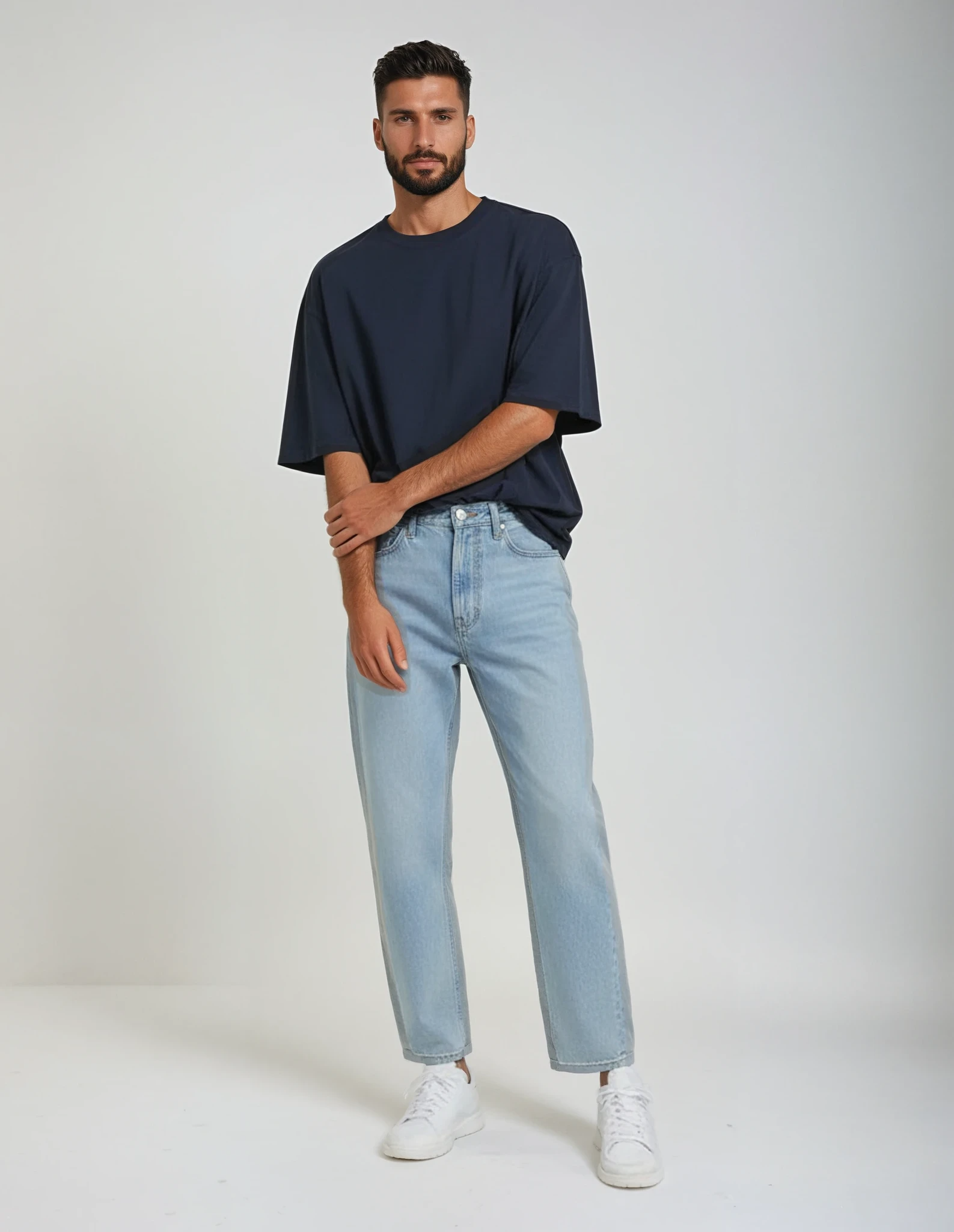 Heavy Weight T-Shirt Luxury - Navy Blau