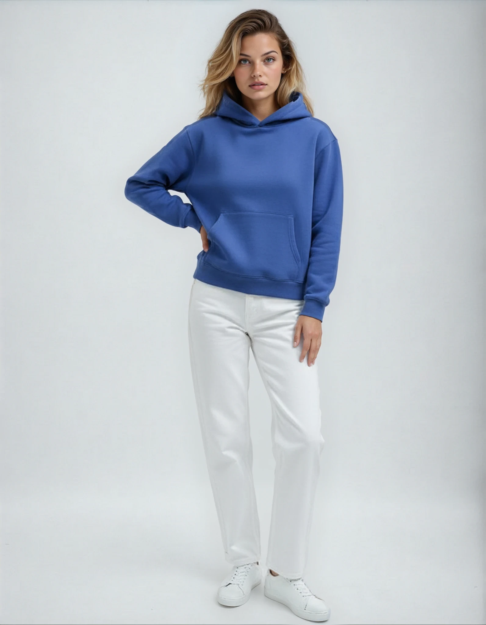 Heavy Weight Hoodie - Kobalt Blau