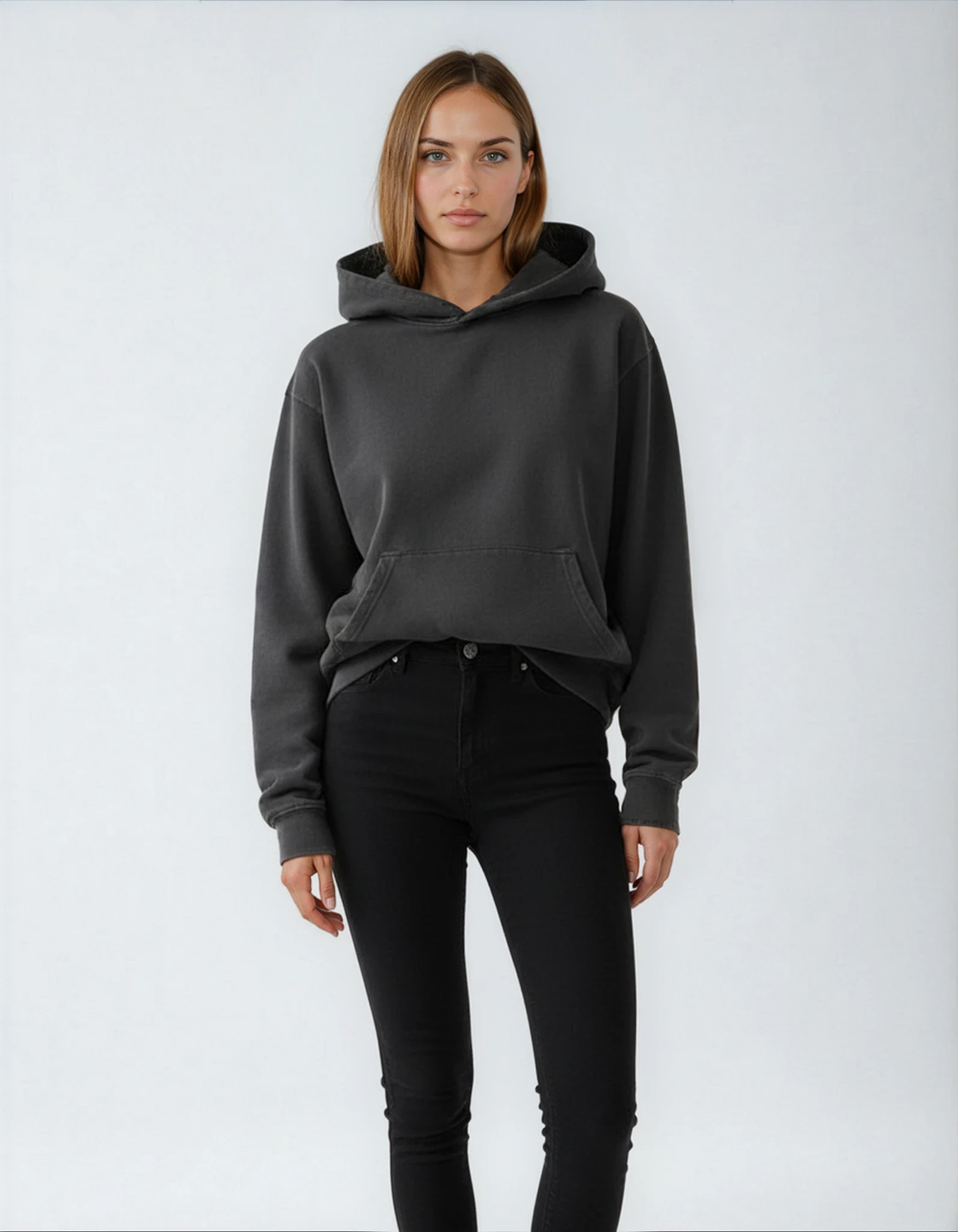 Heavy Weight Hoodie - Vintage Schwarz