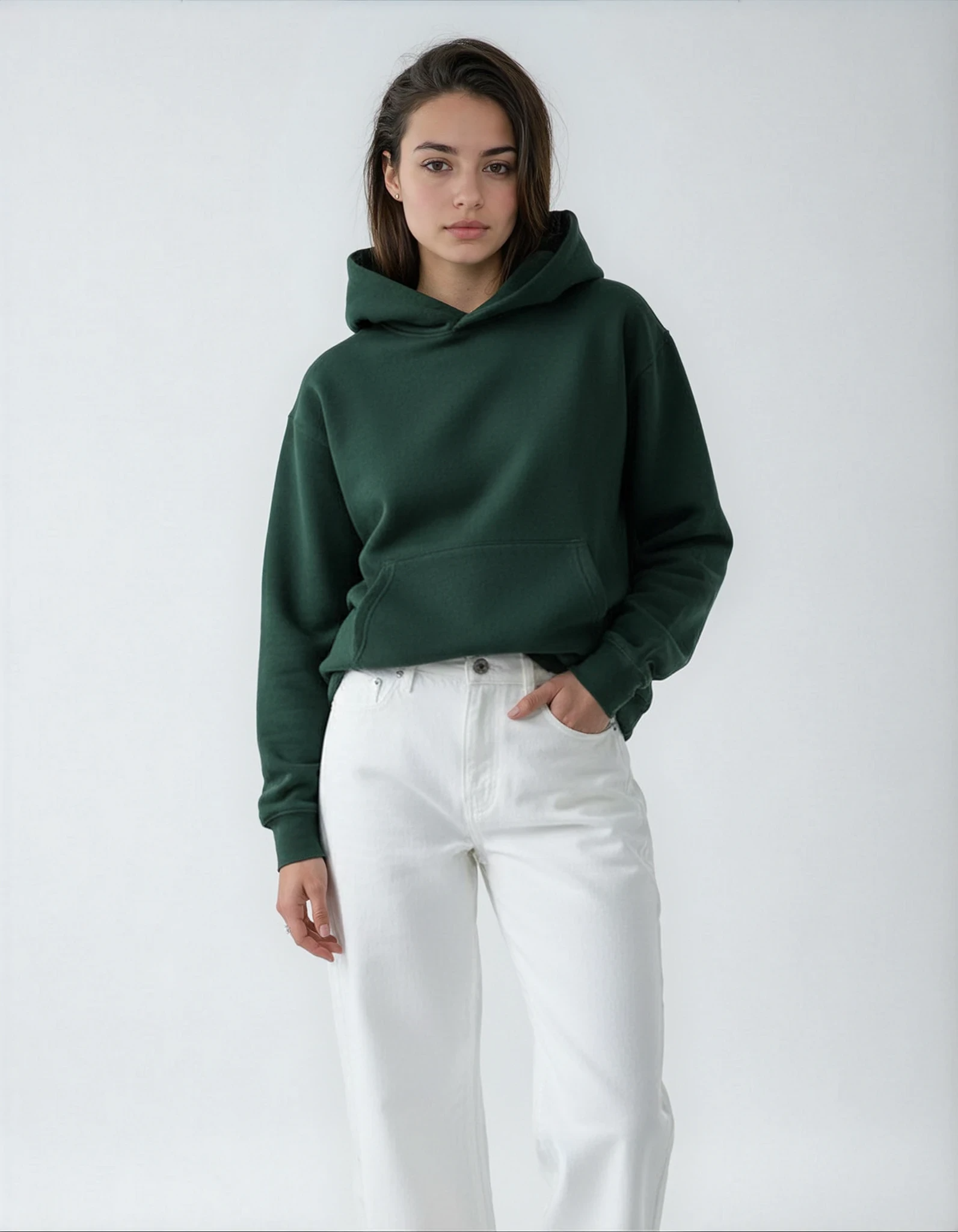 Heavy Weight Hoodie - Wild Grün