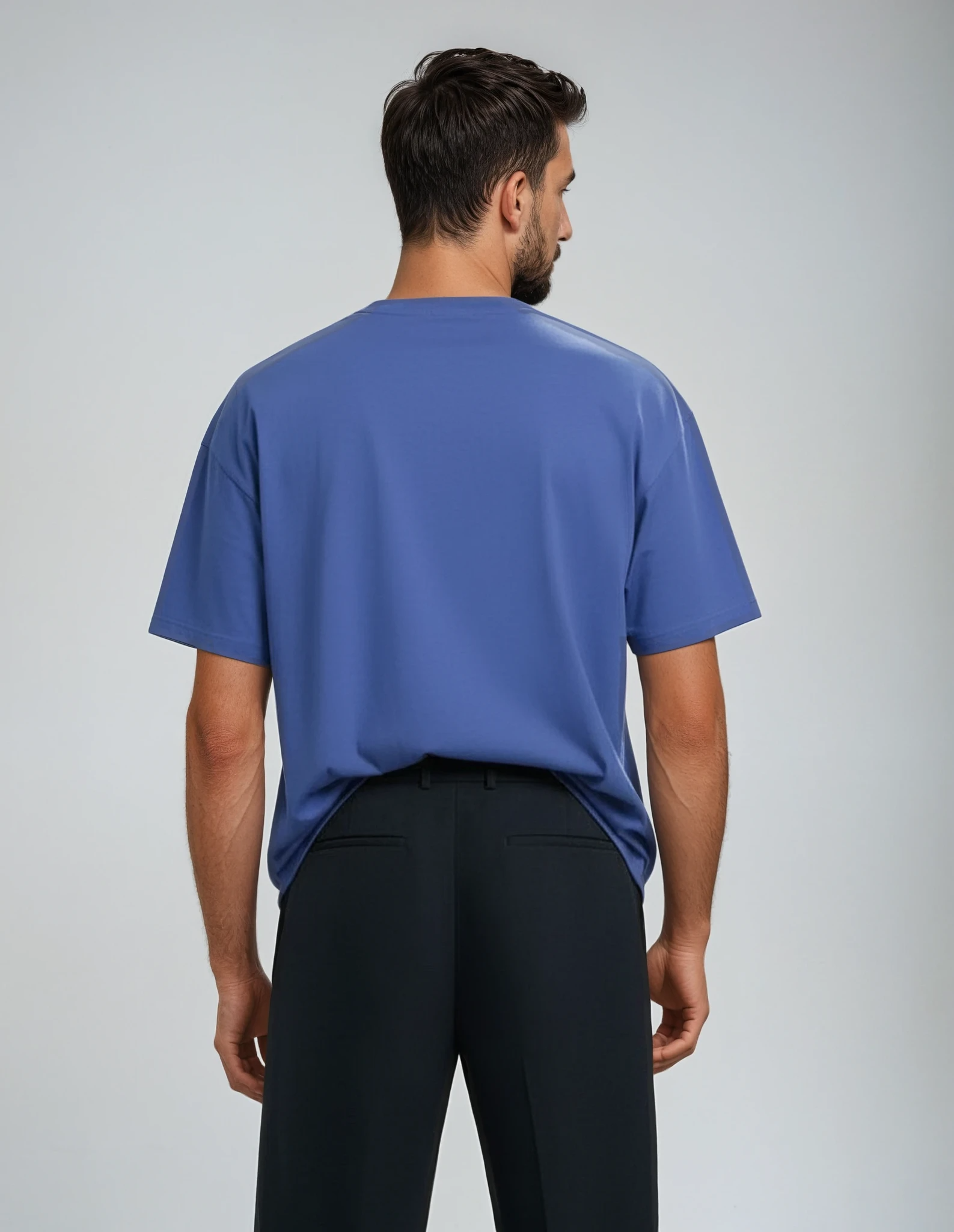 Heavy Weight Tshirt Luxury - Kobalt blau