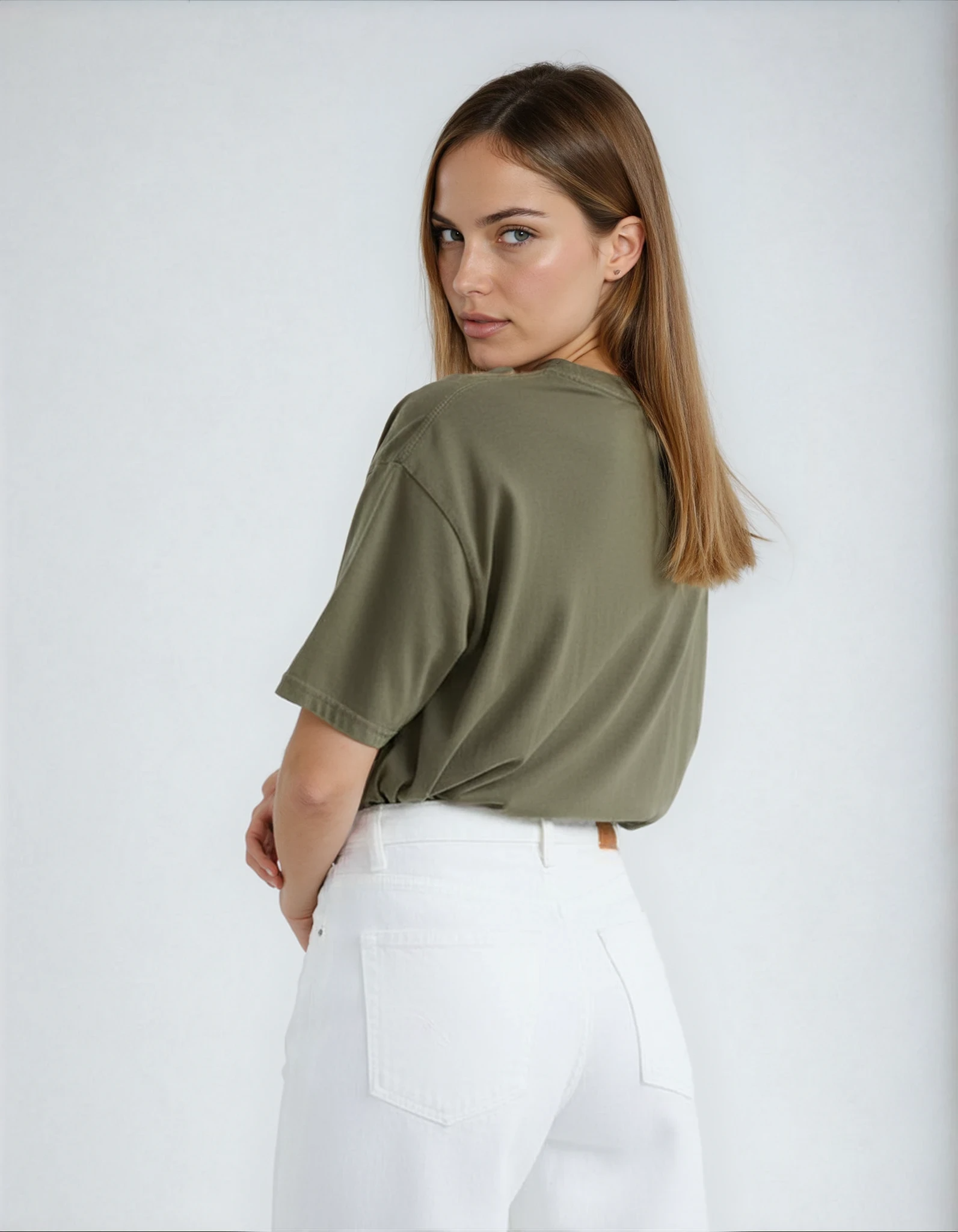 Heavy Weight Tshirt Luxury - Vintage Olive