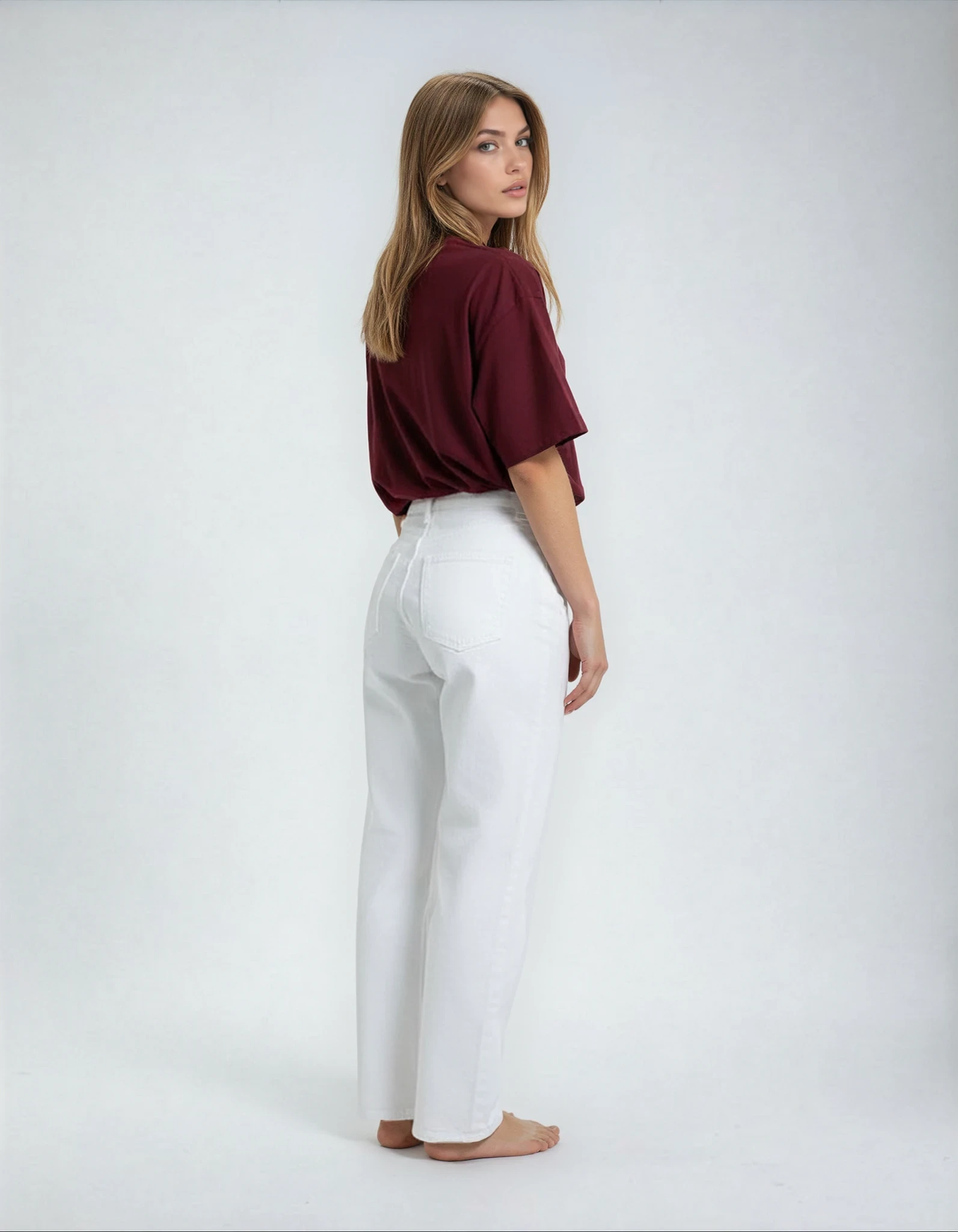 Heavy Weight T-Shirt Luxury - Burgundy