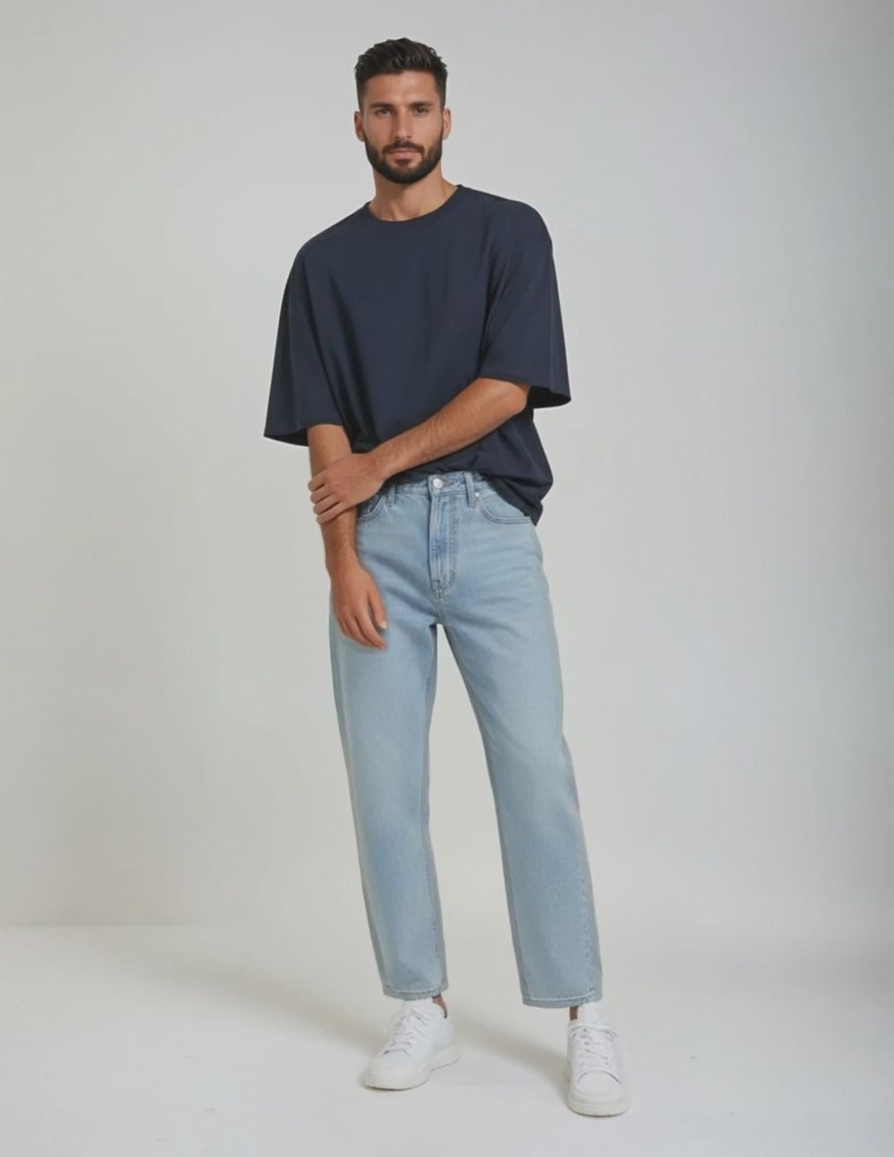 Heavy Weight T-Shirt Luxury - Navy Blau