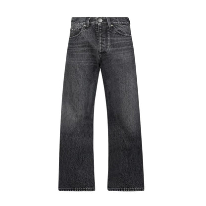 Faded Mid Black Loose Jeans