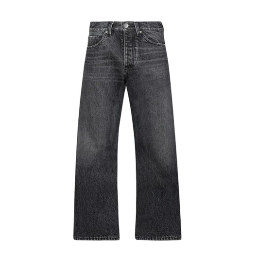 Faded Mid Black Loose Jeans