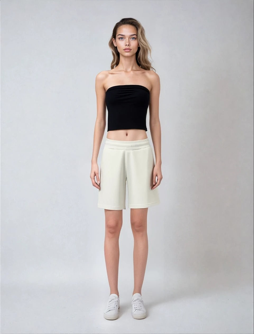 Sweatshorts vintage weiss