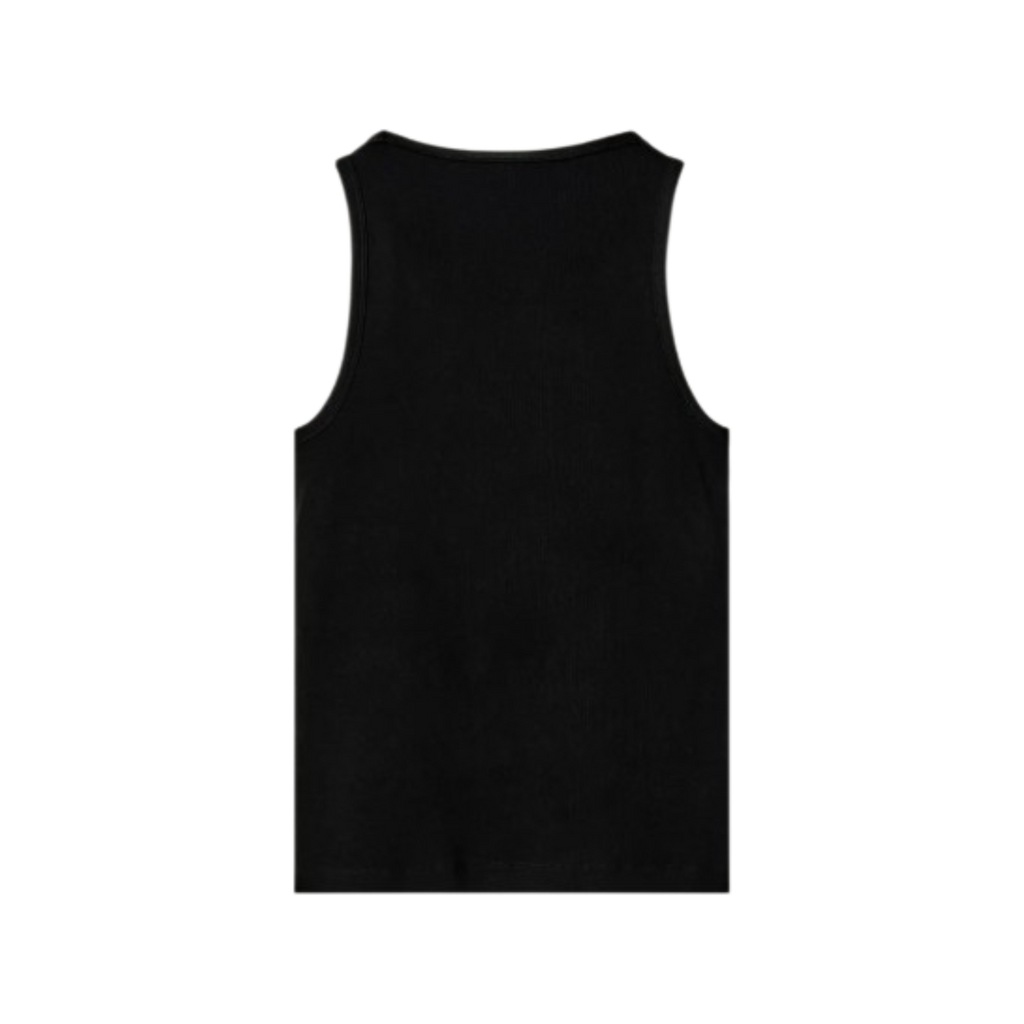 Tanktop Slim Ribbed - Schwarz