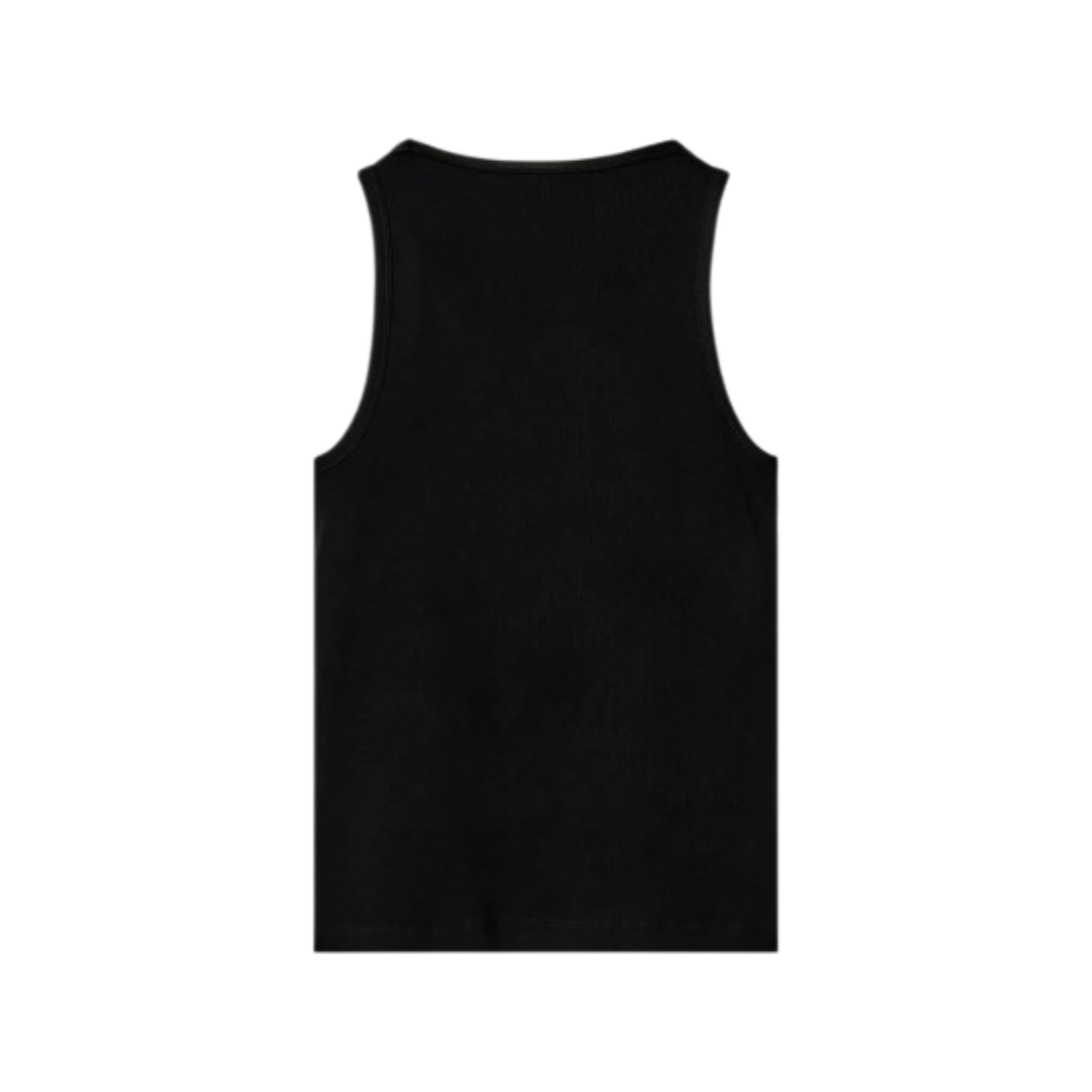 Tanktop Slim Ribbed - Schwarz