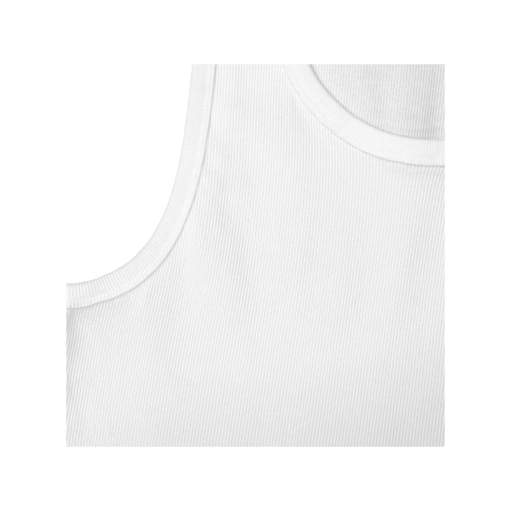Tanktop Slim Ribbed - Weiss
