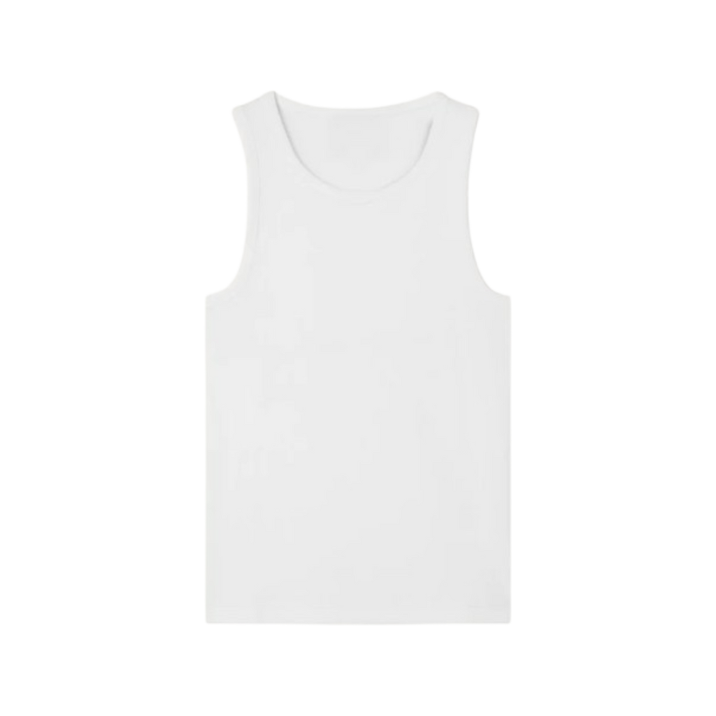 Tanktop Slim Ribbed - Weiss