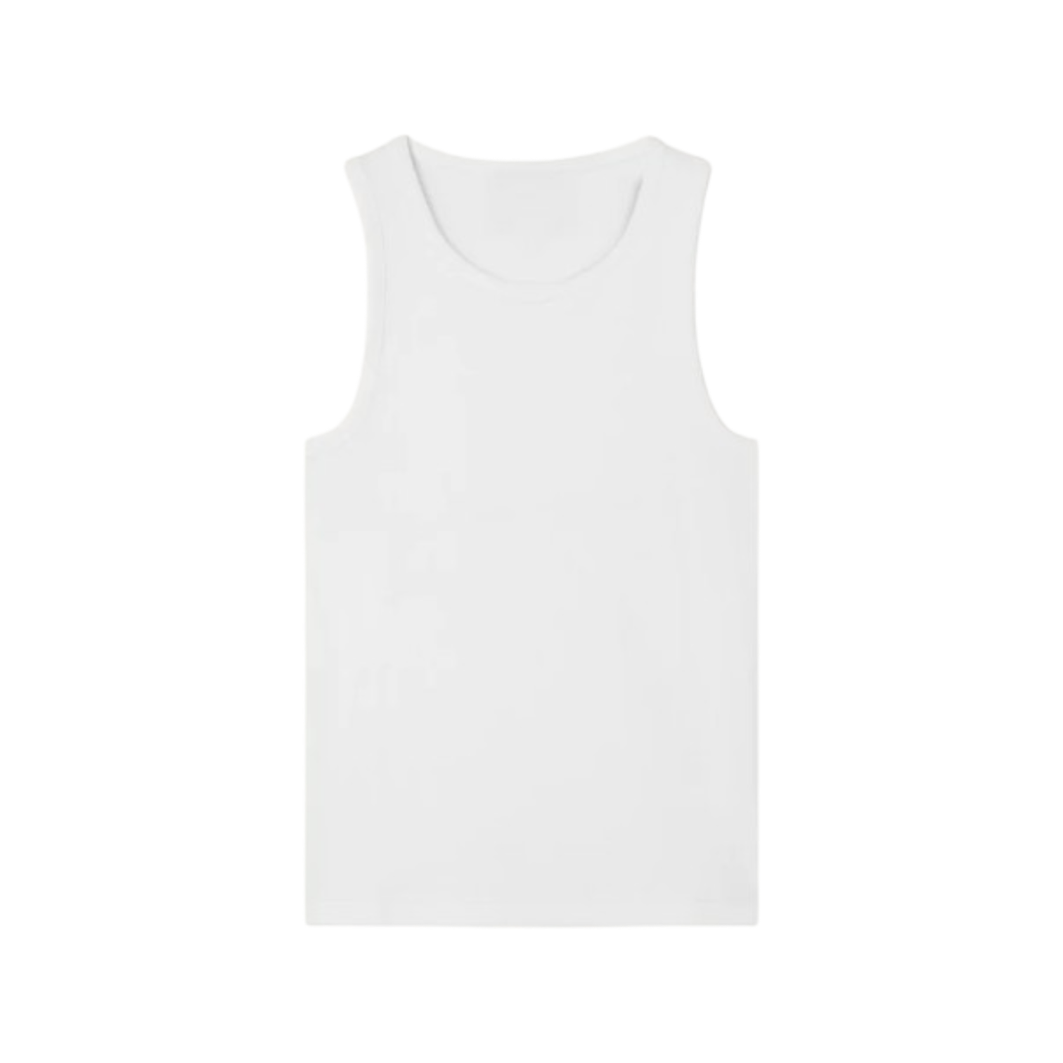 Tanktop Slim Ribbed - Weiss